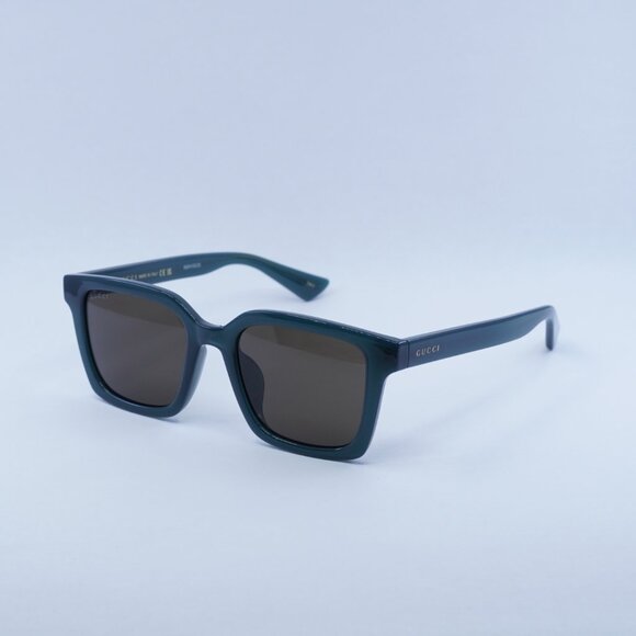 Gucci GG1582SK 003 Sunglasses Opal Blue Grey Square Frame, Brown Lenses - Picture 1 of 11